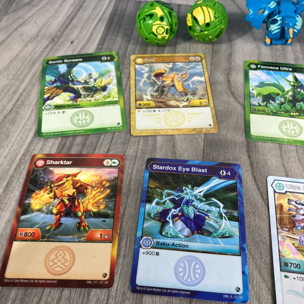 Bakugan Lot 3 Bakugan Balls + Cards + BakuCores Tokens Bundle Spin Master - Picture 4 of 7